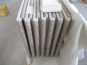 pulido de encimeras de granito blanco andromeda con protector contra salpicaduras