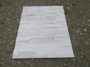 Paneles de pared de piedra de cultura de cuarcita blanca
