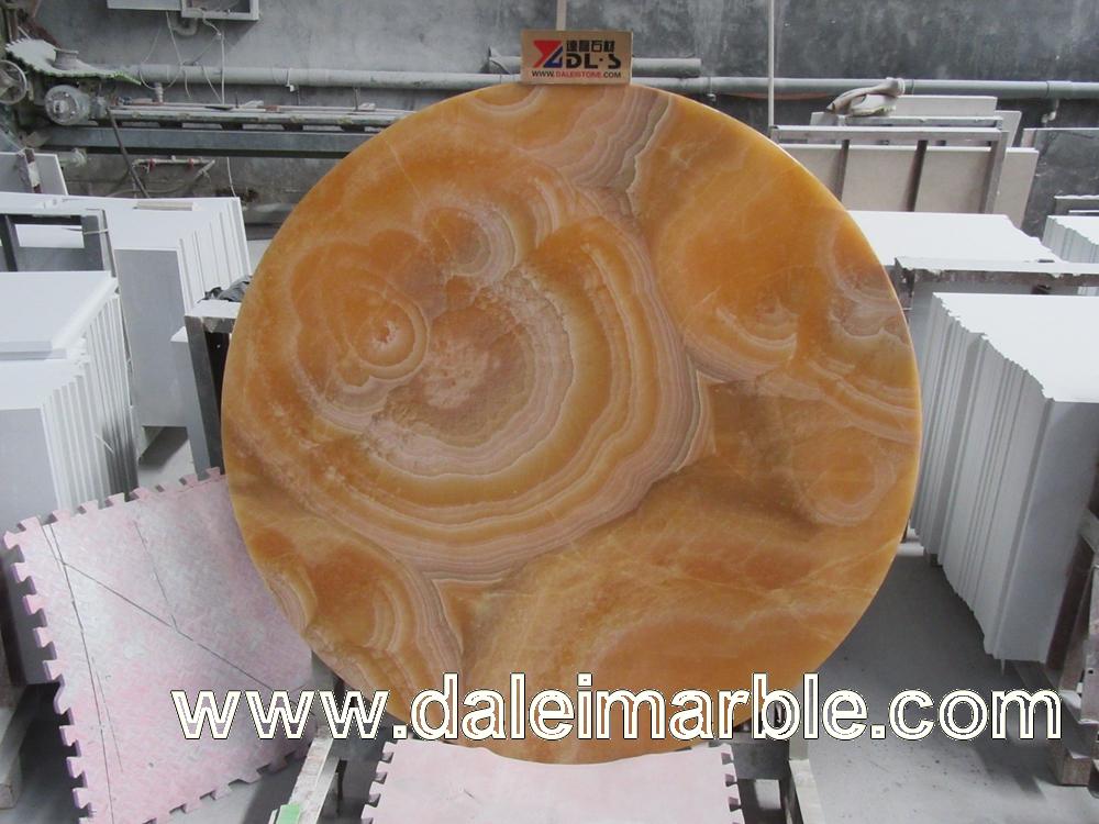 Orange Jade Marble Table Top