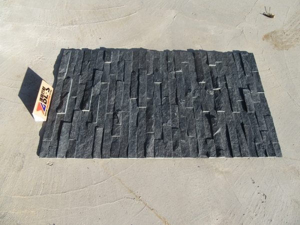 piedra cultivada de azulejo de cuarcita negro natural