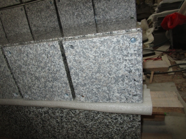 g623 granito gris claro sepulcro macetas cuadradas