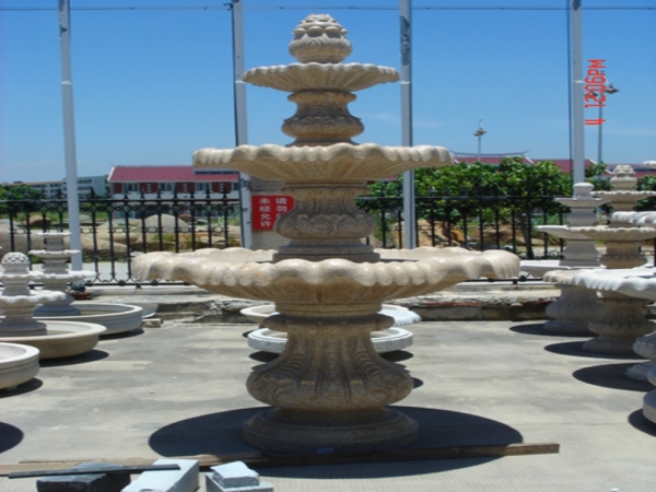fuentes decorativas de agua de jardín de granito