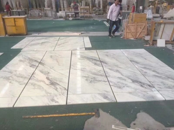 nuevo volakas suelo de mármol pulido blanco