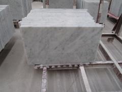 Bianco Carrara White Marble Polished Flooring Tile