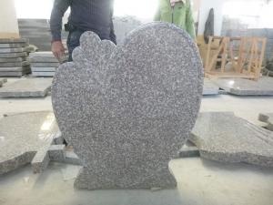 Estilo europeo Grabado lápidas de granito rosa funerario