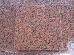 Tianshan Red Granite Cobble Stone