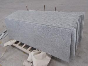 Blanco gris G603 prefabricadas de pared de cocina encimera de granito