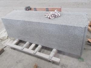 Blanco gris G603 prefabricadas de pared de cocina encimera de granito