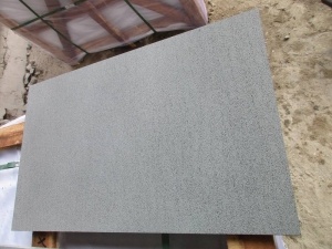 Hainan Black Basalt Rough Grinding 400 # Paver Tiles