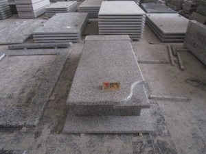 G623 Cementerio de granito gris Tombstone de estilo occidental