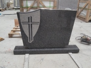 Nuevo G654 Cross Carving Gravestone Funeral Headstones