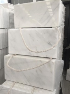 Azulejos de mármol blancos orientales para pisos y paredes