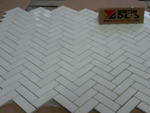 Azulejos de mármol blanco mármol blanco China de Thassos azulejos de mármol cortados al tamaño
