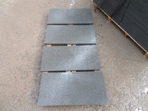 Nueva Dark Grey Granite G654 Azulejo flameado gris pavimentadoras