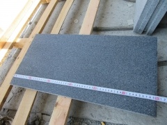  G654 losas de pavimento de granito gris oscuro mate