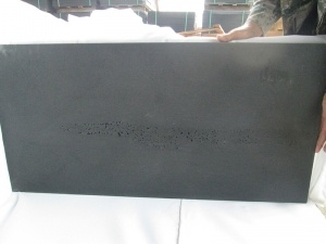 revestimiento de paredes de baldosas de basalto negro mate de hainan