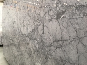 decoración de interiores de piedra de construcción natural de mármol gris reticular
